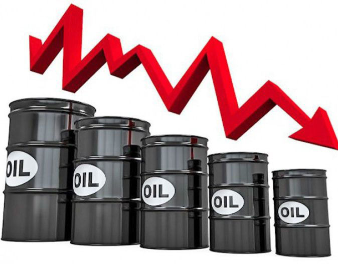 цена на нефть падает