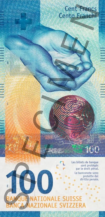 Switserse frank 9-reeks in die benaming van 100 frank