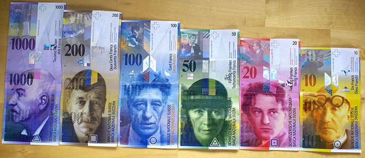 8-reeks Switserse frank